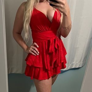 NWOT Red Romper